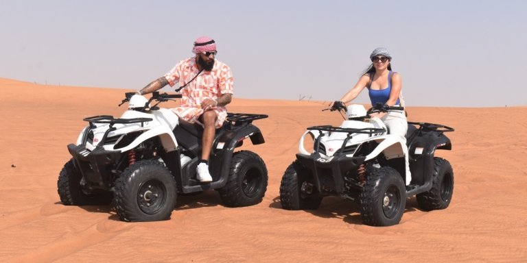 Desert Excursion & Quad bike Sand Board Camel Ride BBQ Dinner
