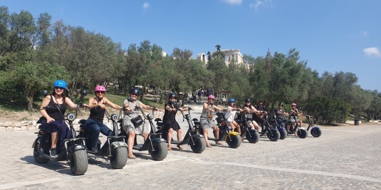 GoPro Adventure e-bike Tour in Acropolis area by Parthenon's Scooters
