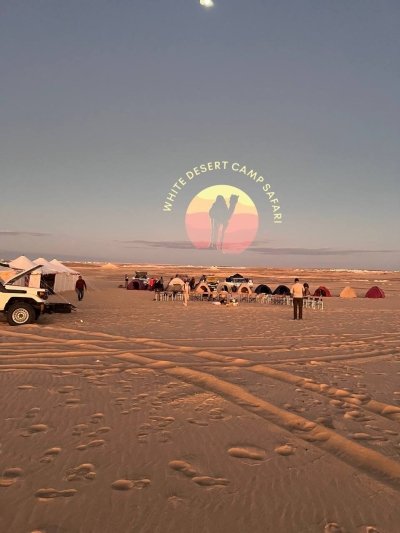 White desert camp overnight From Cairo