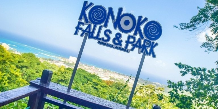 Konoko Falls and Bamboo Blu Beach from Ocho Rios Cruise Port