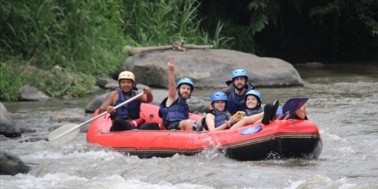 Ubud Activity Tour White Water Rafting and jungle swing