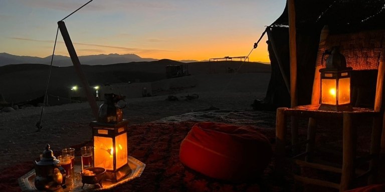 Agafay sunset tour and camel ride