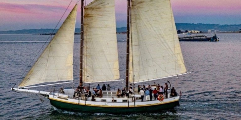 Sailing on San Francisco Bay aboard a historic tall ship