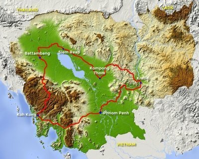 9 Day Cambodia Highlights Guided Motorcycle Tour