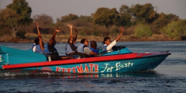 EAGLE EYED FOR SUNDOWNERS JET BOAT SAFARI VICTORIA FALLS