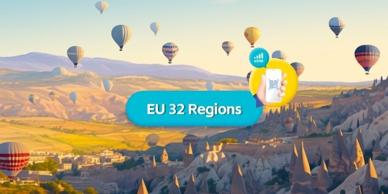 Europe 32 Regions eSIM 1GB/Daily for 15Days