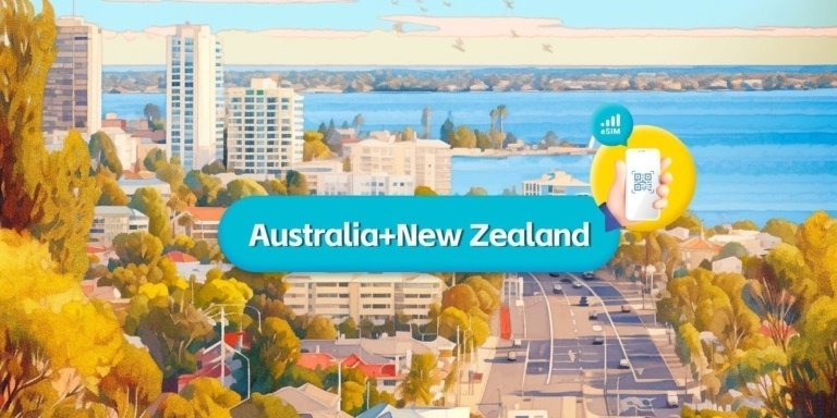 Australia & New Zealand eSIM 1GB/Daily for 7Days