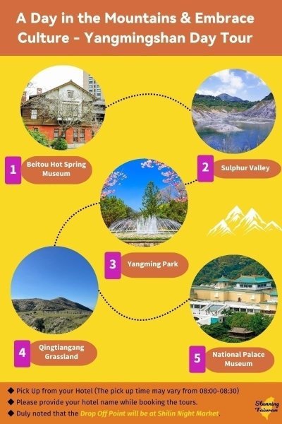 A day in mountain & embrace culture - Yangmingshan day   tour