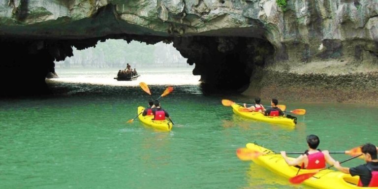 Halong Bay Full-Day Cruise Surprising Cave Titop Island Luon Cave