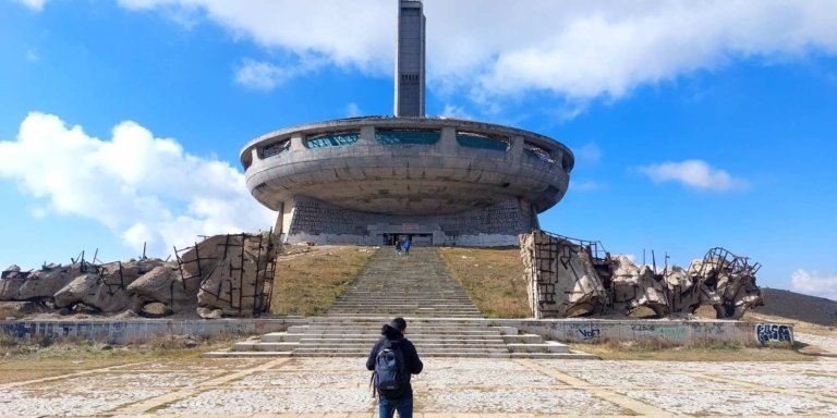 The Communist monument Buzludzha and the Rose valley