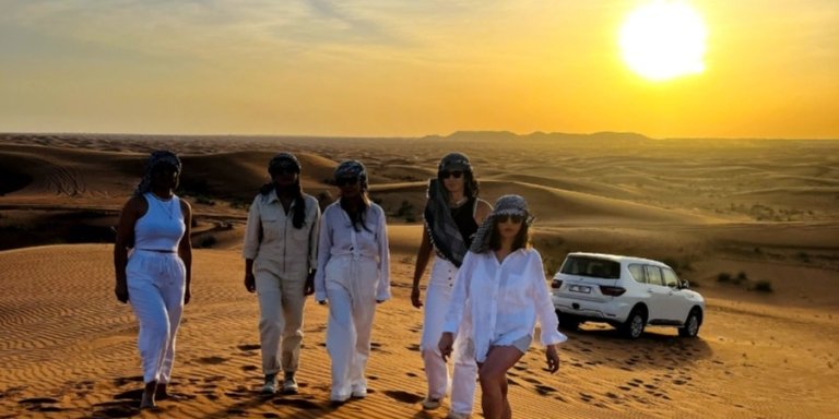 Morning Desert Safari in Dubai with sand boarding & Camel Ride