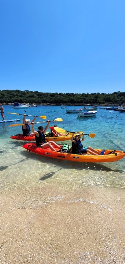 Cape Kamenjak: Guided Kayak Tours snorkeling, cave & cliff