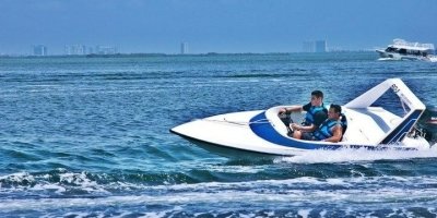 Cancun Adventure Speed Boat Jungle Tour with Transportation