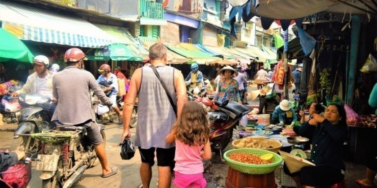 Saigon Cyclo Ride Explore Local Markets Temples Life Afternoon Tour