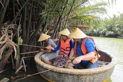 Hao Coconut Basket Boat Tour in Hoian