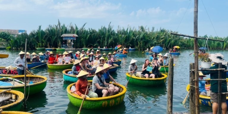 Hao Coconut Basket Boat Tour in Hoian