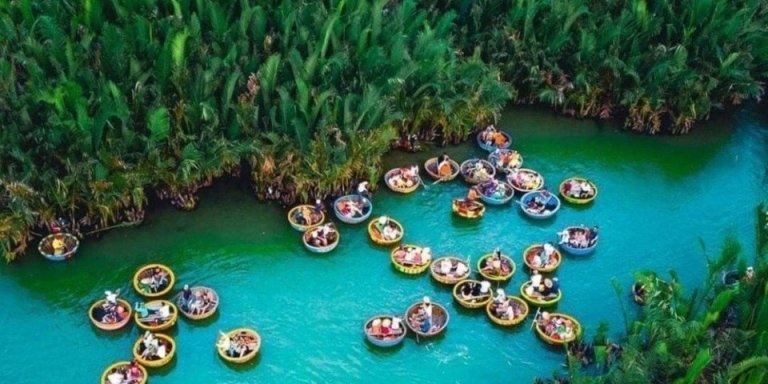 Morning Hoi An Eco Tour Basket Boat Racing Fishing in Cam Thanh Forest