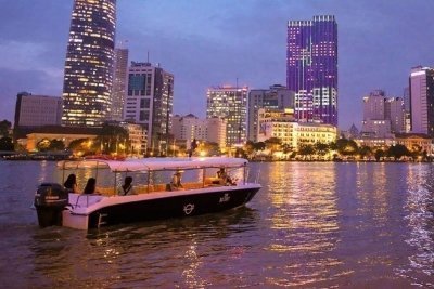 Saigon River Evening Tour Water Bus Dinner Cruise Nightlife experience