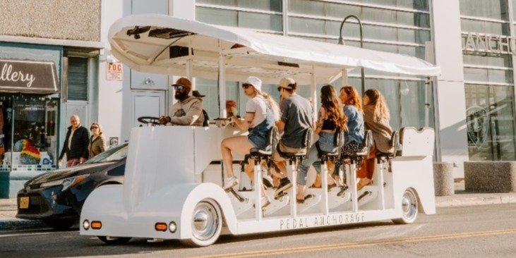 Downtown Anchorage Tour on 14-Passenger Electric Vehicle