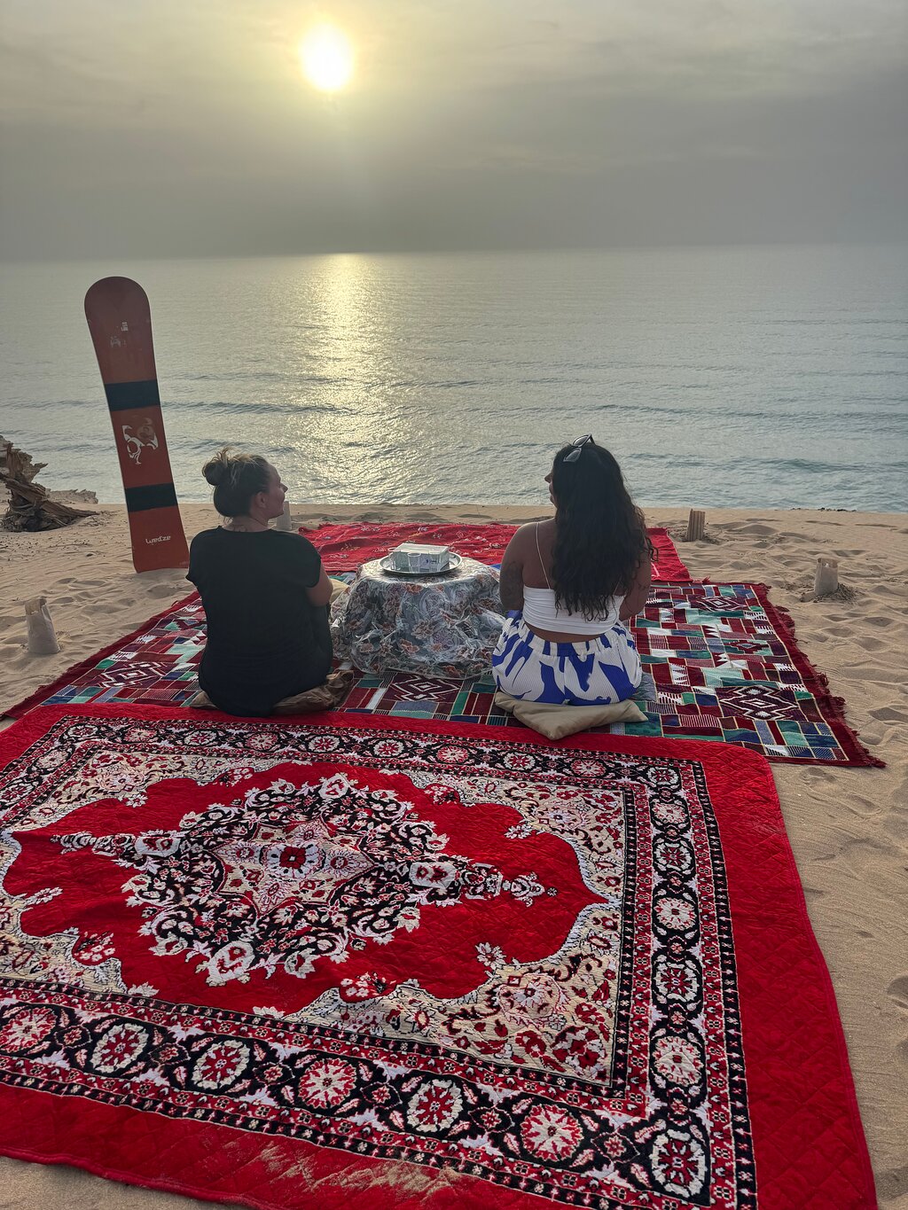 Sandboarding with Panoramic Views of the ocean and Agadir Desert