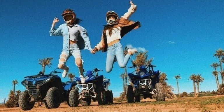 Half-Day Quad Biking Guided Tour of Palm Grove from Marrakech