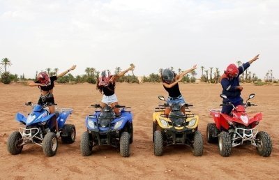 Half-Day Quad Biking Guided Tour of Palm Grove from Marrakech