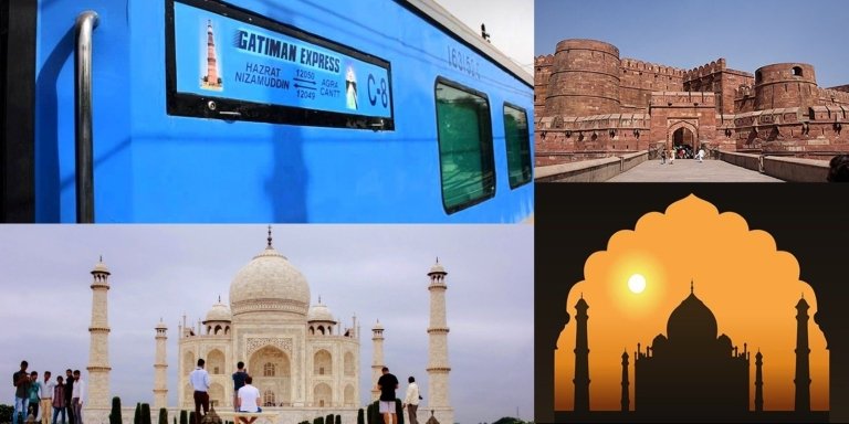 Same Day Taj Mahal & Agra Fort Tour By Gatimaan Train From Delhi