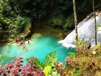 Blue Hole Waterfall Ocho Rios from Montego Bay