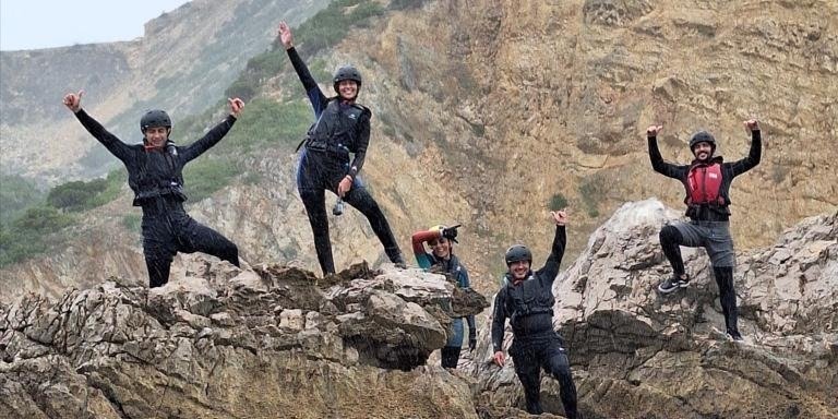 Coasteering in the coast of Sesimbra