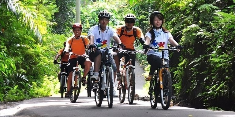 Bali Cycling and Tanah Lot Sunset Tour Packages