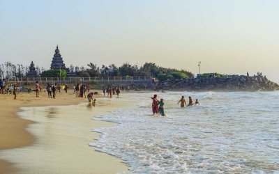 From Pondicherry: Day Tour to Mahabalipuram and Kanchipuram