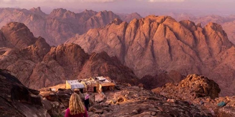 Mount Moses and St Catherine's Monastery by day