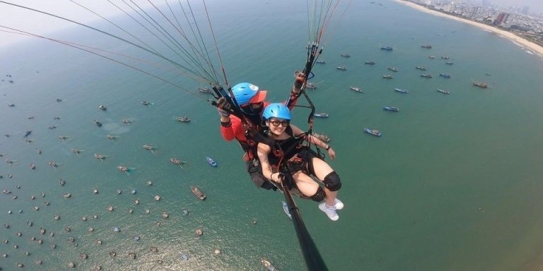 Da Nang Private paragliding experience on Monkey Mountain