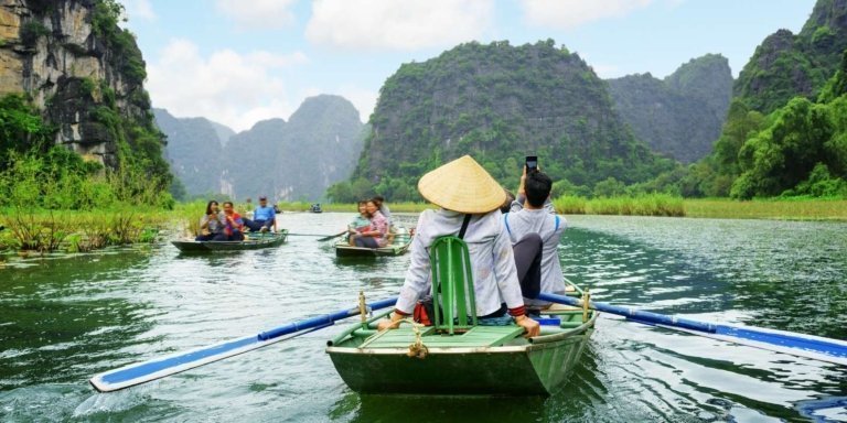 From Hanoi:  Hoa Lu, Trang An, Mua Cave with Buffet Lunch