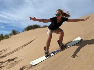Agadir or Taghazout: Group Desert Sandboarding Adventure
