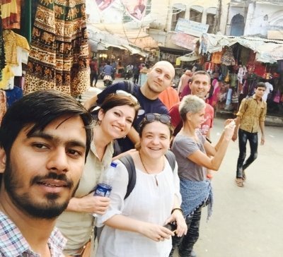 Walking tour of old Delhi