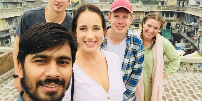 Walking tour of old Delhi