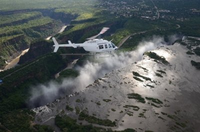 12- 13 minutes Helicopter Flight Above the Victoria Falls