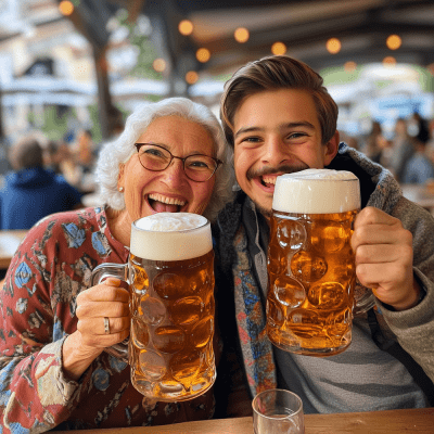 Sunny Beer garden tour