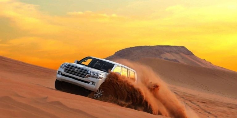 Premium Desert Safari Home Hotel Pickup by Land Cruiser