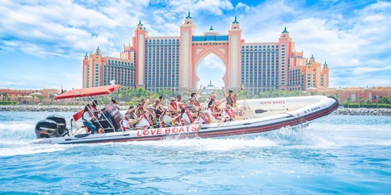 Dubai Speedboat Sightseeing tour Atlantis and Burj al Arab