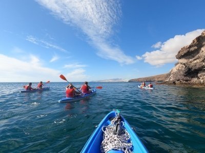 Kayaking + snorkeling in Fuerteventura
