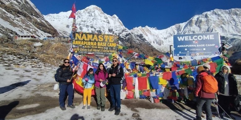From Pokhara:  5-day Annapurna Base Camp Trek