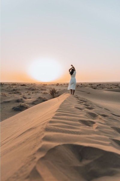 Half Day Sunset Camel & Desert Safari with Dinner at the Dune