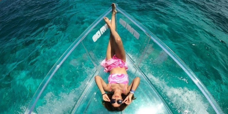 Isla Mujeres: Excursion Crystal Boat Tour at the Caribbean