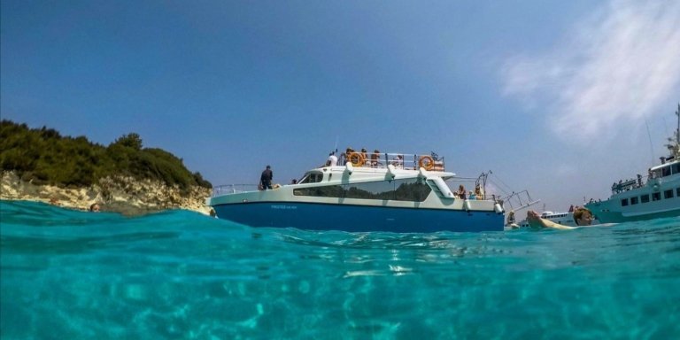 From Lefkimmi: Sivota,Blue Lagoon & Cave Cruise by Speedboat