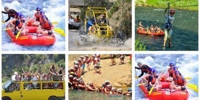 Rafting, Buggy Safari and Zipline Tour with Lunch from Antalya