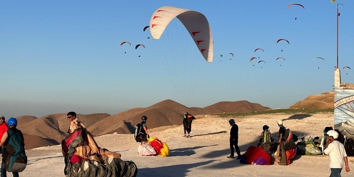 Paragliding From Marrakech In Agafay Desert With Transfers