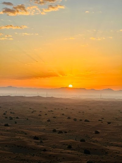 Sunrise Desert View with ATV Quad Biking and Camel Riding