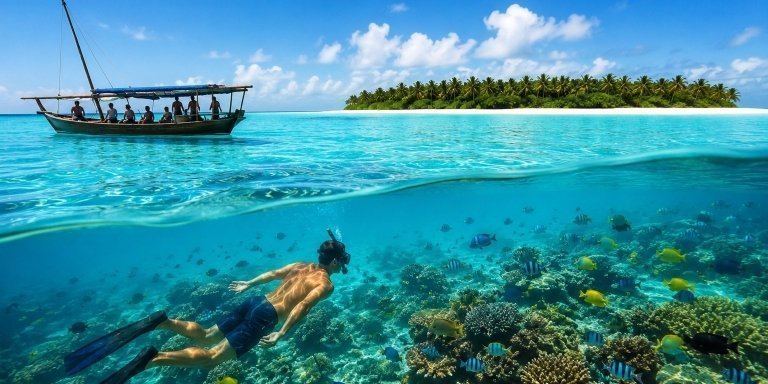 Zanzibar: Mnemba Dolphin Spotting + Aquarium + Kendwa Beach